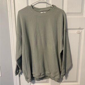 Aerie Oversized Waffle Shirt